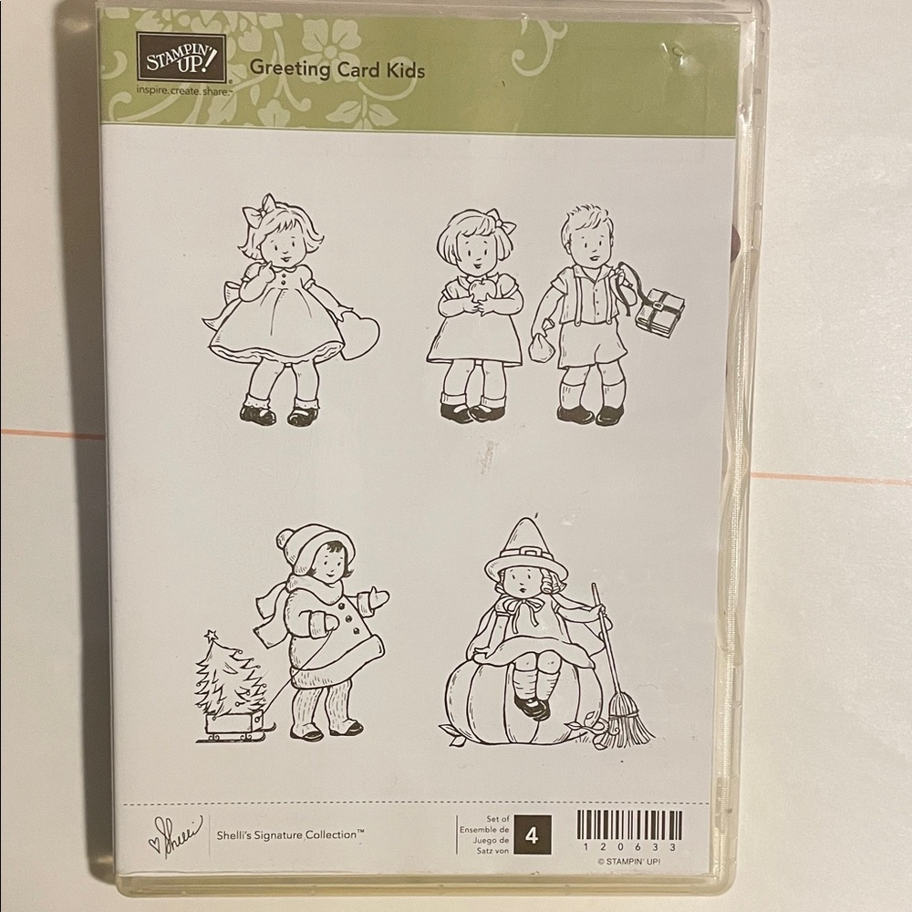 Stampin' Up! Greeting Card Kids Costume Stamps
